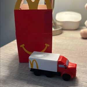 McDonald's Red and White Toy Semi Truck